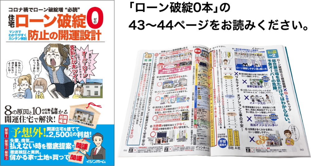 「ローン破綻0本」の 43～44ページをお読みください。